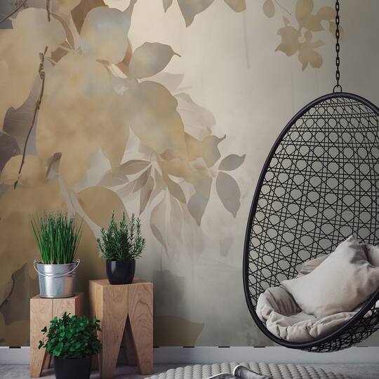 Designs Direct Afterglow Leaves Wall Mural